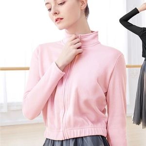 Ballet warmer top, pink, size medium